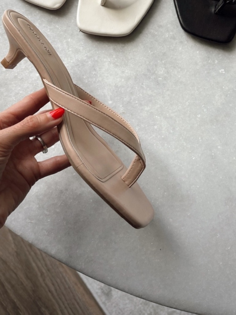 Open Edit Tori Kitten Heel Sandal 7.5